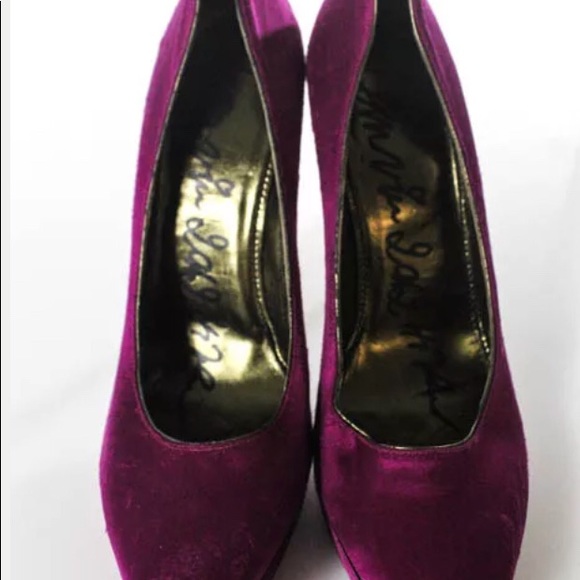 🔥🔥SOLD 🔥🔥LANVIN SATIN platform stoned bottom - Picture 2 of 6